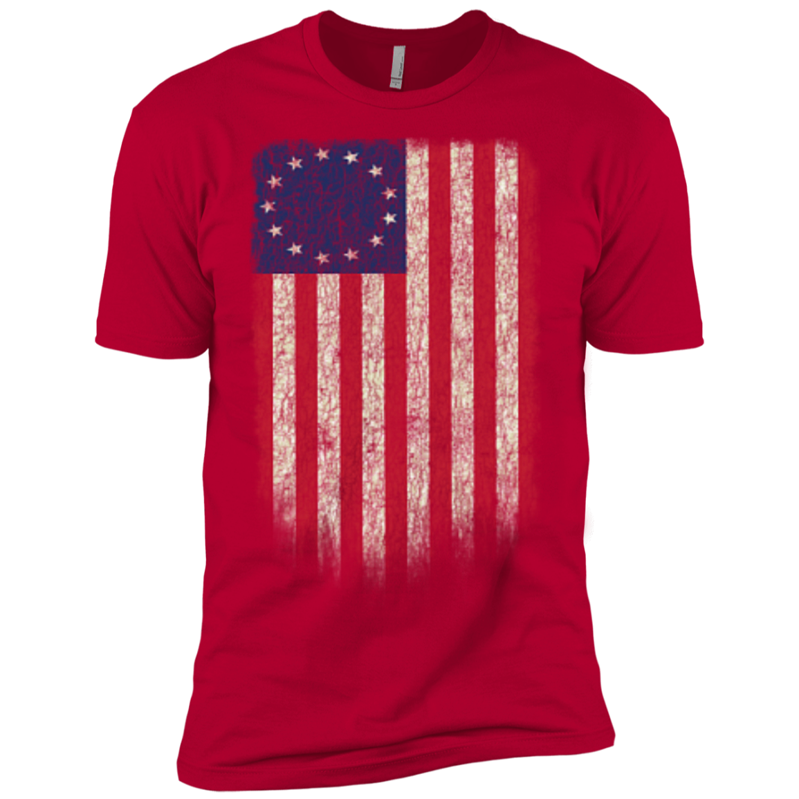 Betsy Ross Flag 13 Colonies Premium Short Sleeve T-Shirt - Trumpshop.net