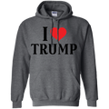 I Love Trump Pullover Hoodie 8 oz. - Trumpshop.net