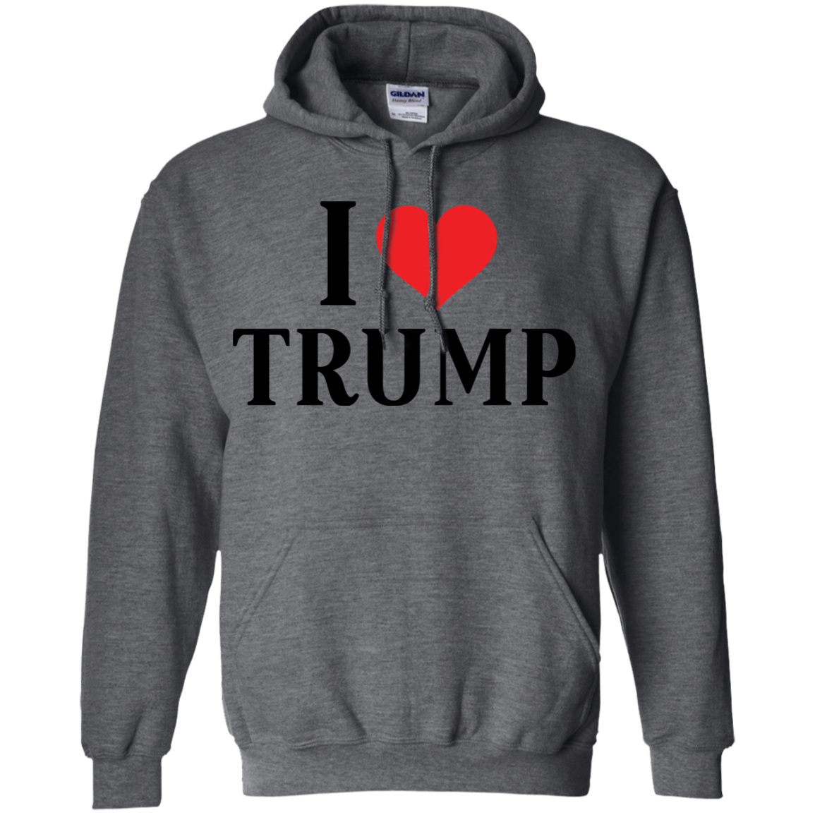 I Love Trump Pullover Hoodie 8 oz. - Trumpshop.net
