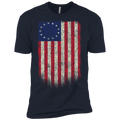 Betsy Ross Flag 13 Colonies Premium Short Sleeve T-Shirt - Trumpshop.net