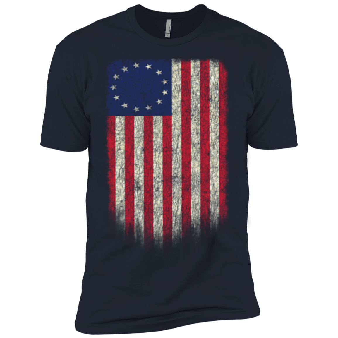 Betsy Ross Flag 13 Colonies Premium Short Sleeve T-Shirt - Trumpshop.net