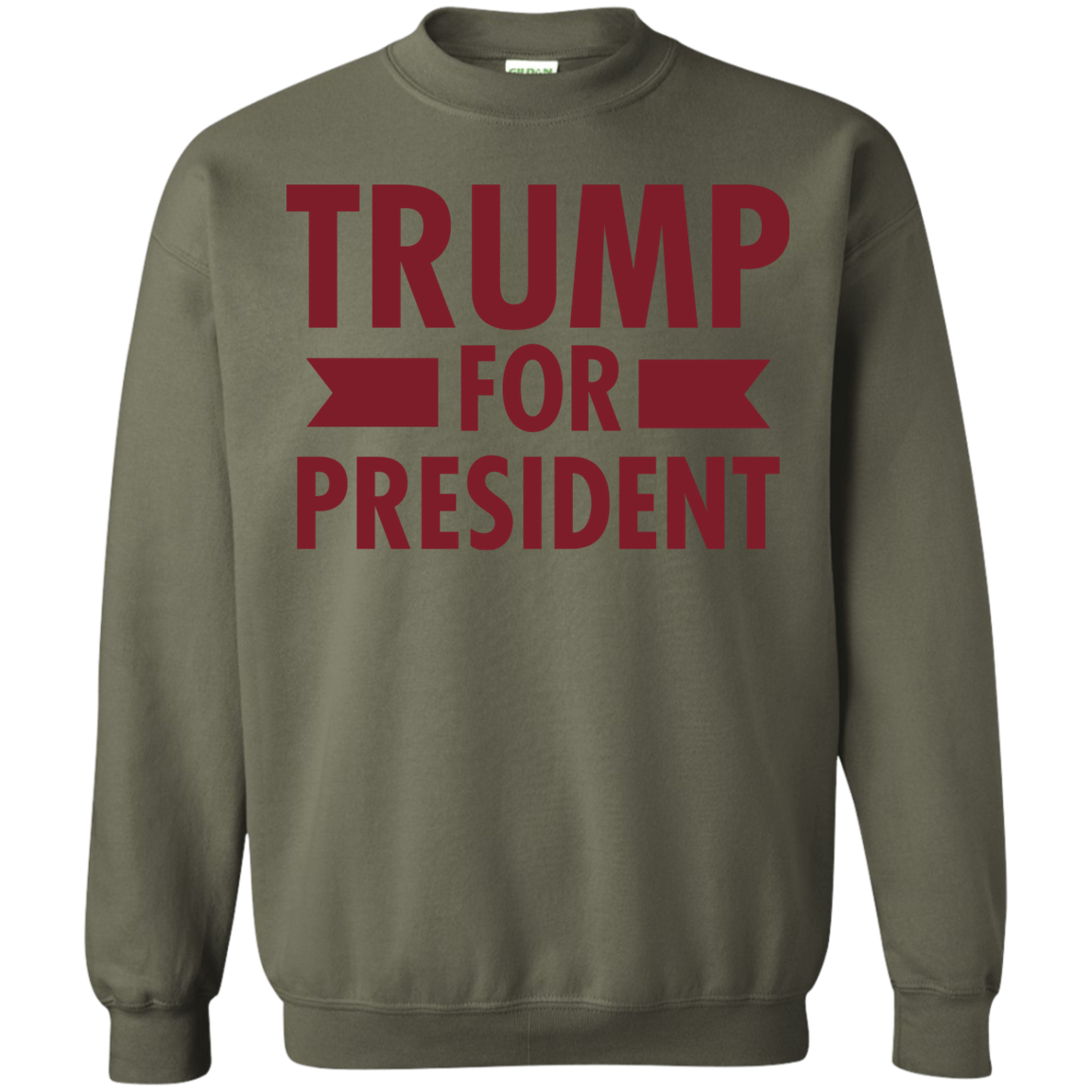 Trump for President Crewneck Pullover Sweatshirt  8 oz. - Trumpshop.net