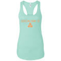 Socialism is Poop Ladies Ideal Racerback Tank - Trumpshop.net