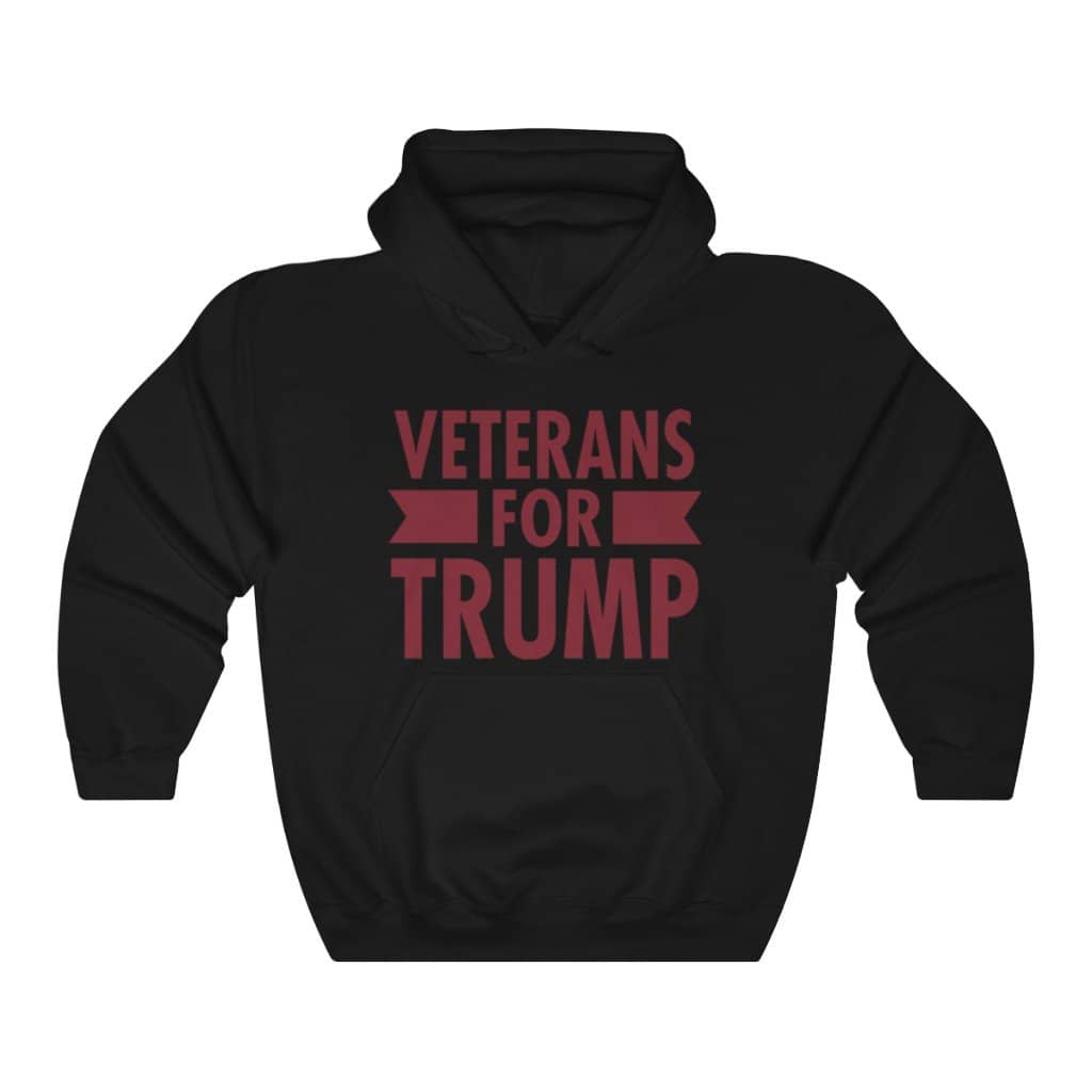 Veterans for Trump Pullover Hoodie 8 oz. - Trumpshop.net
