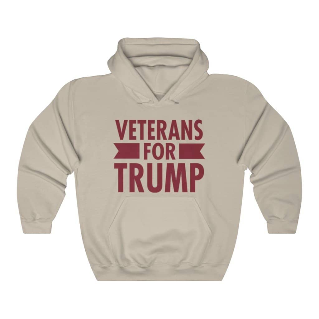 Veterans for Trump Pullover Hoodie 8 oz. - Trumpshop.net