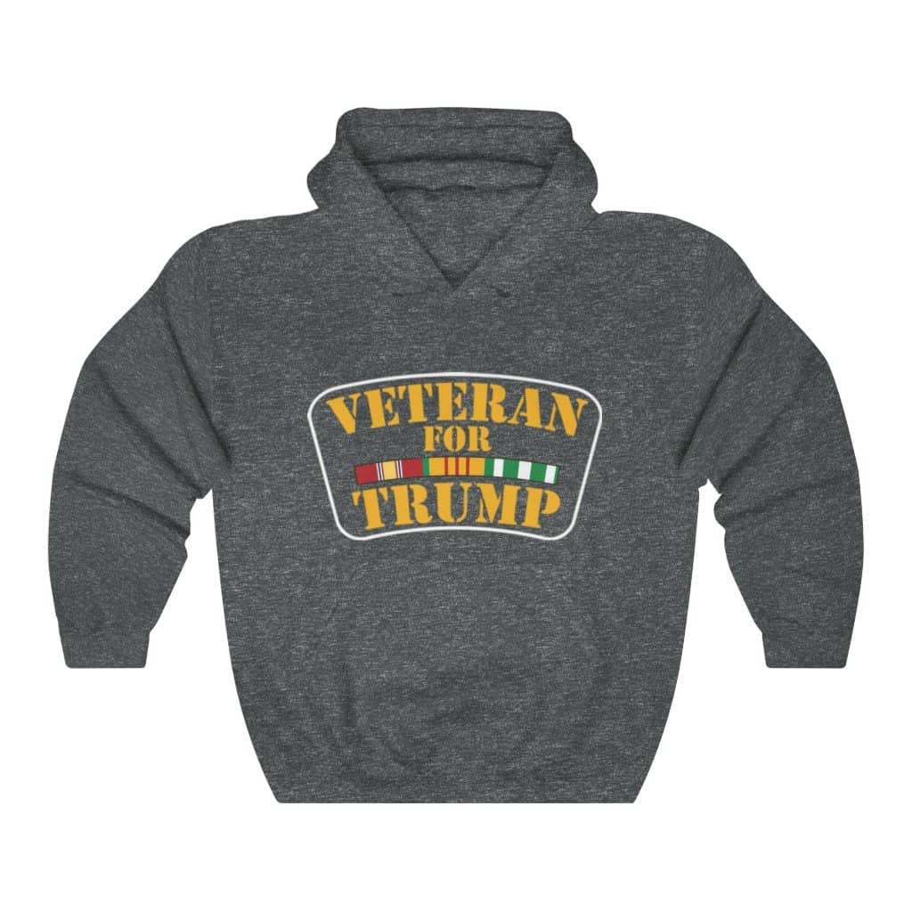 Veteran for Trump Pullover Hoodie 8 oz. - Trumpshop.net