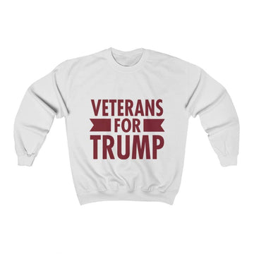 Veterans for Trump Crewneck Pullover Sweatshirt  8 oz. - Trumpshop.net