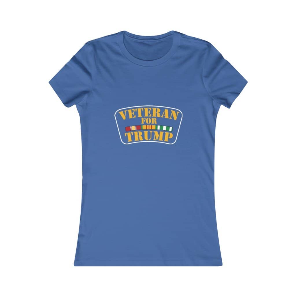 Veteran for Trump Softstyle Ladies' T-Shirt - Trumpshop.net