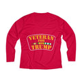 Veteran for Trump Women's Long Sleeve Performance V-neck Tee - Trumpshop.net