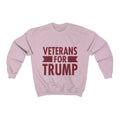 Veterans for Trump Crewneck Pullover Sweatshirt  8 oz. - Trumpshop.net