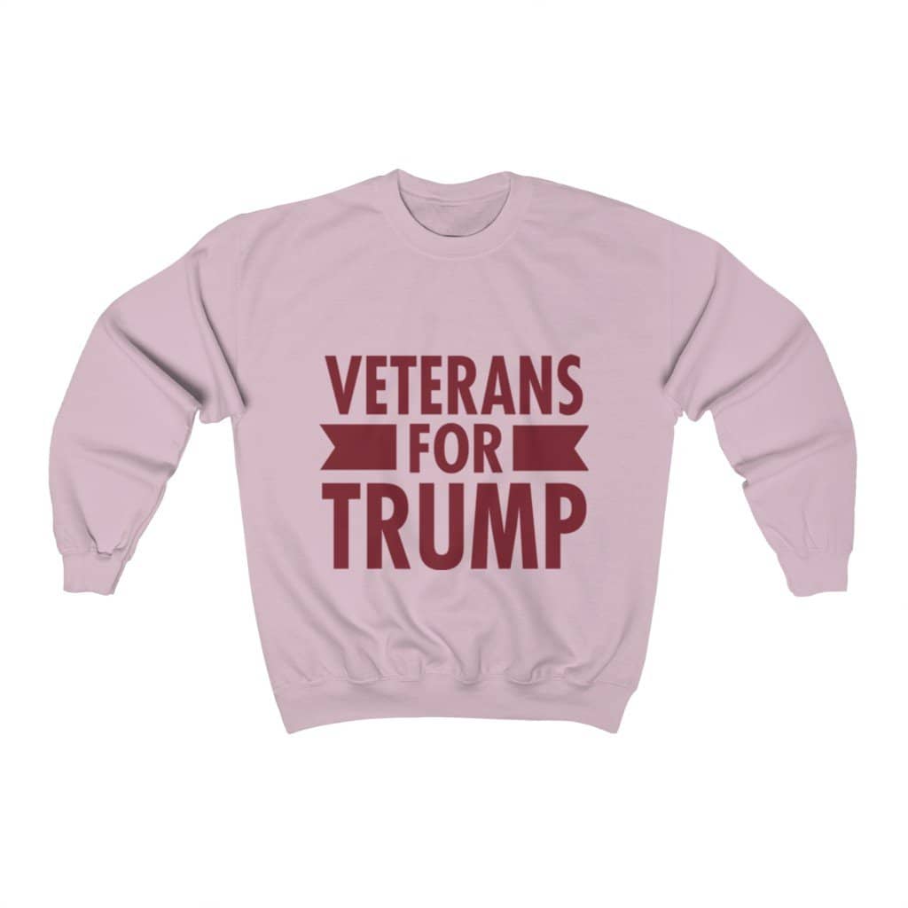Veterans for Trump Crewneck Pullover Sweatshirt  8 oz. - Trumpshop.net