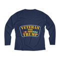 Veteran for Trump Women's Long Sleeve Performance V-neck Tee - Trumpshop.net