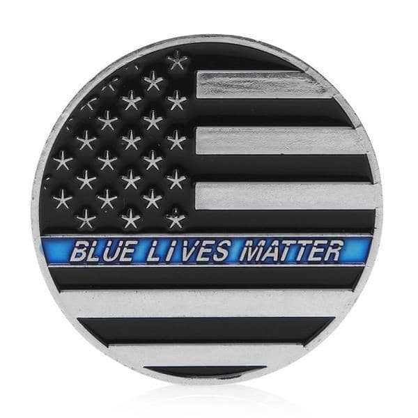 Blue Lives Matter America's Shield A Thin Blue Line Commemorative Coin - Trumpshop.net