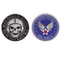 Death Smiles At Everyone The Air Forces Smiles Back Challenge Coin 1-Pack (Single Coin) - Trumpshop.net