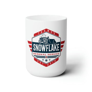 Snowflake Removal Service White Ceramic Mug