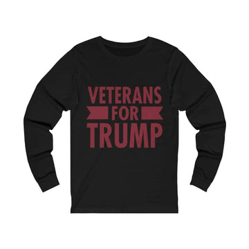 Veterans for Trump Men's Jersey Long Sleeve T-Shirt - Trumpshop.net