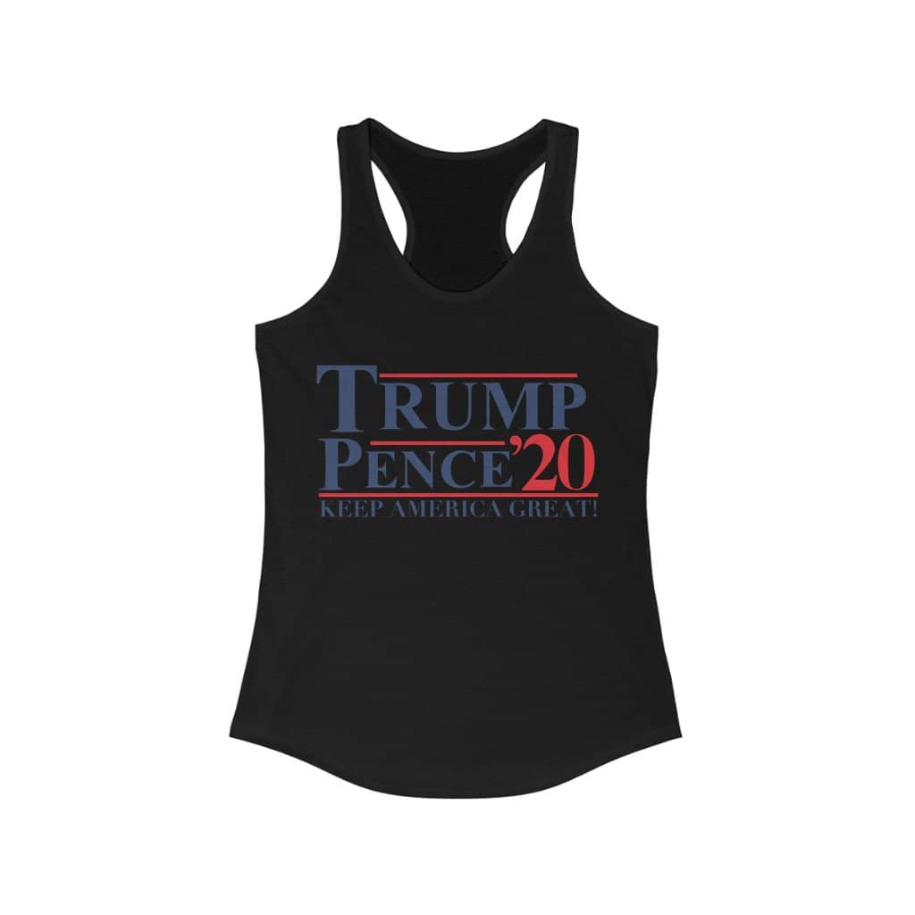 Trump Pence 2020 Ladies Ideal Racerback Tank - Trumpshop.net