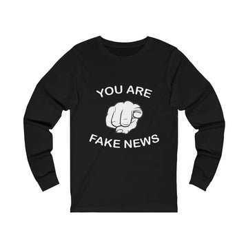 You Are Fake News! Men's Jersey Long Sleeve Shirt - Trumpshop.net
