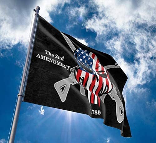 Liberty or Death Second Amendment Flag Polyester with Brass Grommets 3 X 5 Ft - Trumpshop.net