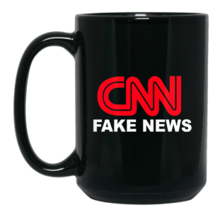 CNN FAKE NEWS 15 oz. Black Mug - Trumpshop.net
