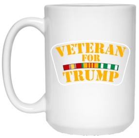 Veteran for Trump 15 oz. White Mug - Trumpshop.net