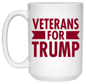 Veterans for Trump 15 oz. White Mug - Trumpshop.net