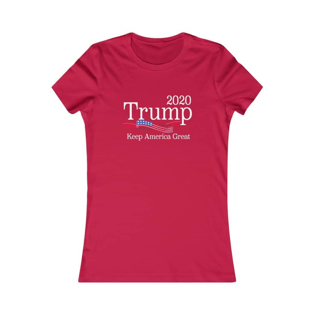 Trump 2020 Keep America Great Softstyle Ladies' T-Shirt - Trumpshop.net