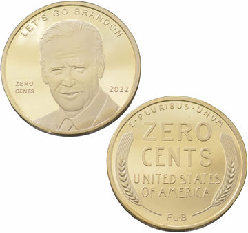 2024 Let's Go Brandon Zero Cents Biden FJB Coin