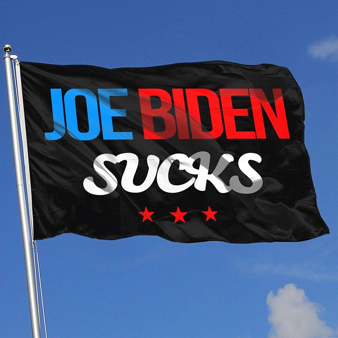Joe Biden Sucks Polyester Flag - Trumpshop.net
