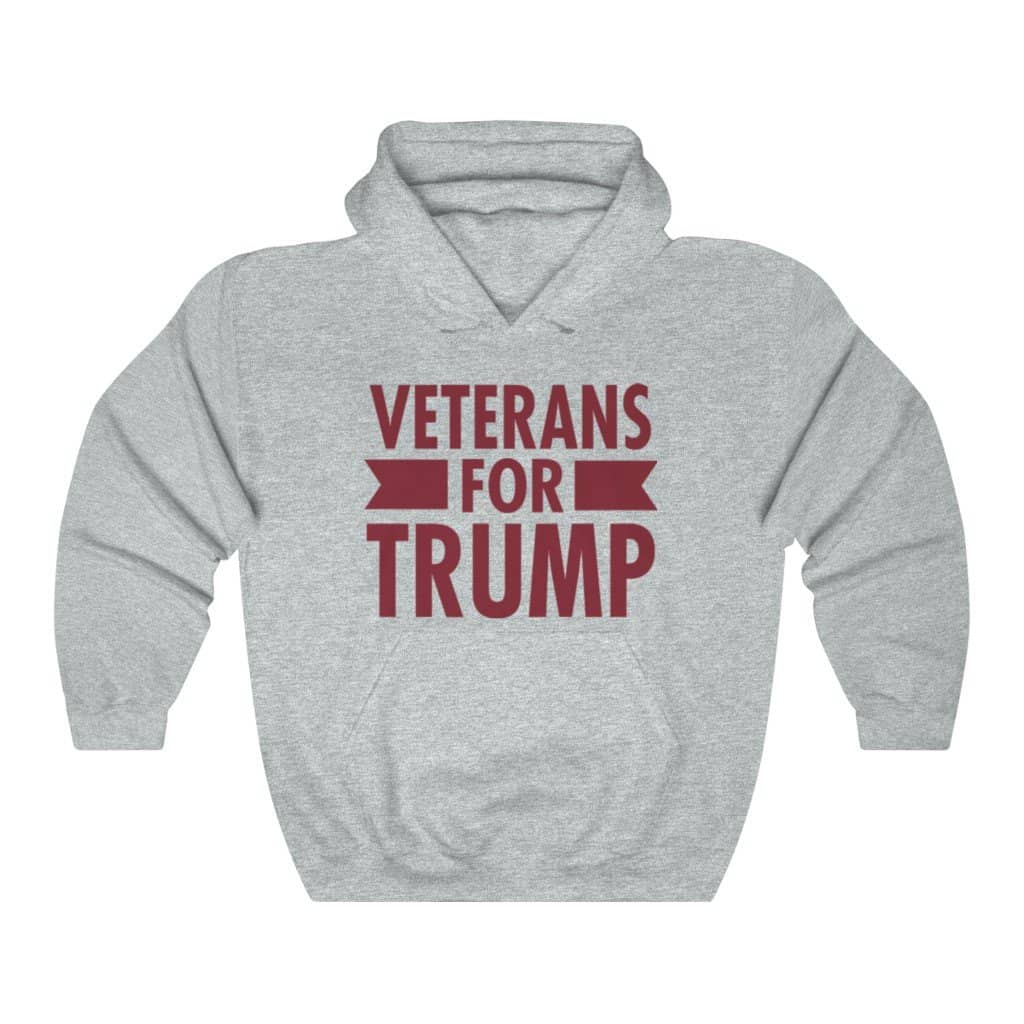 Veterans for Trump Pullover Hoodie 8 oz. - Trumpshop.net