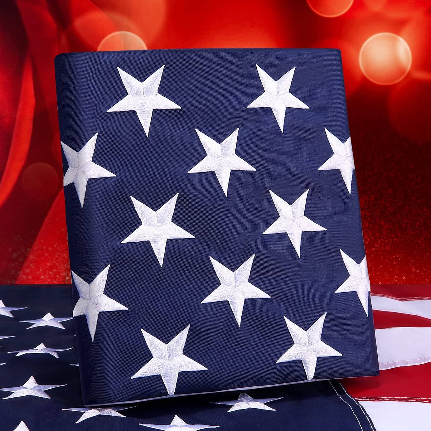 Heavy Duty Embroidered American Nylon Flag 3X5 FT