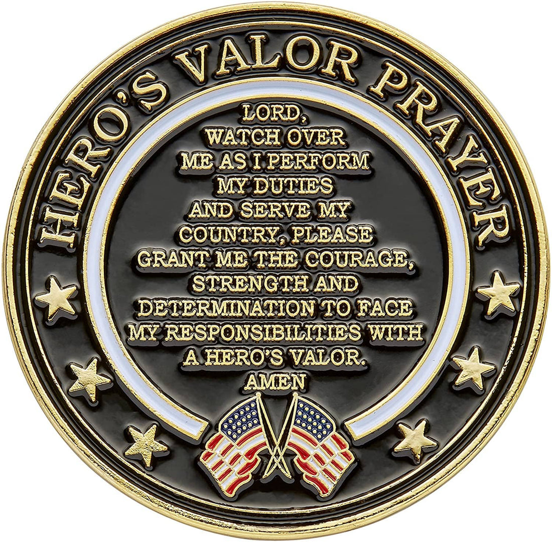 United States Air Force Challenge Coin with Hero's Valor Prayer 1-Pack (Single Coin) - Trumpshop.net