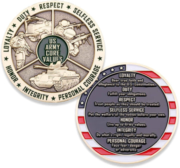 United States Army Core Values Challenge Coin 1-Pack (Single Coin) - Trumpshop.net