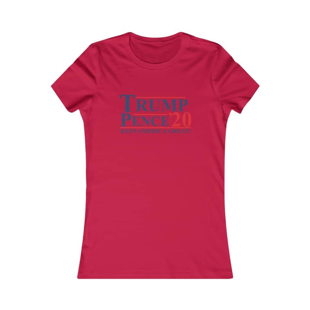 Trump Pence 2020 Softstyle Ladies' T-Shirt - Trumpshop.net
