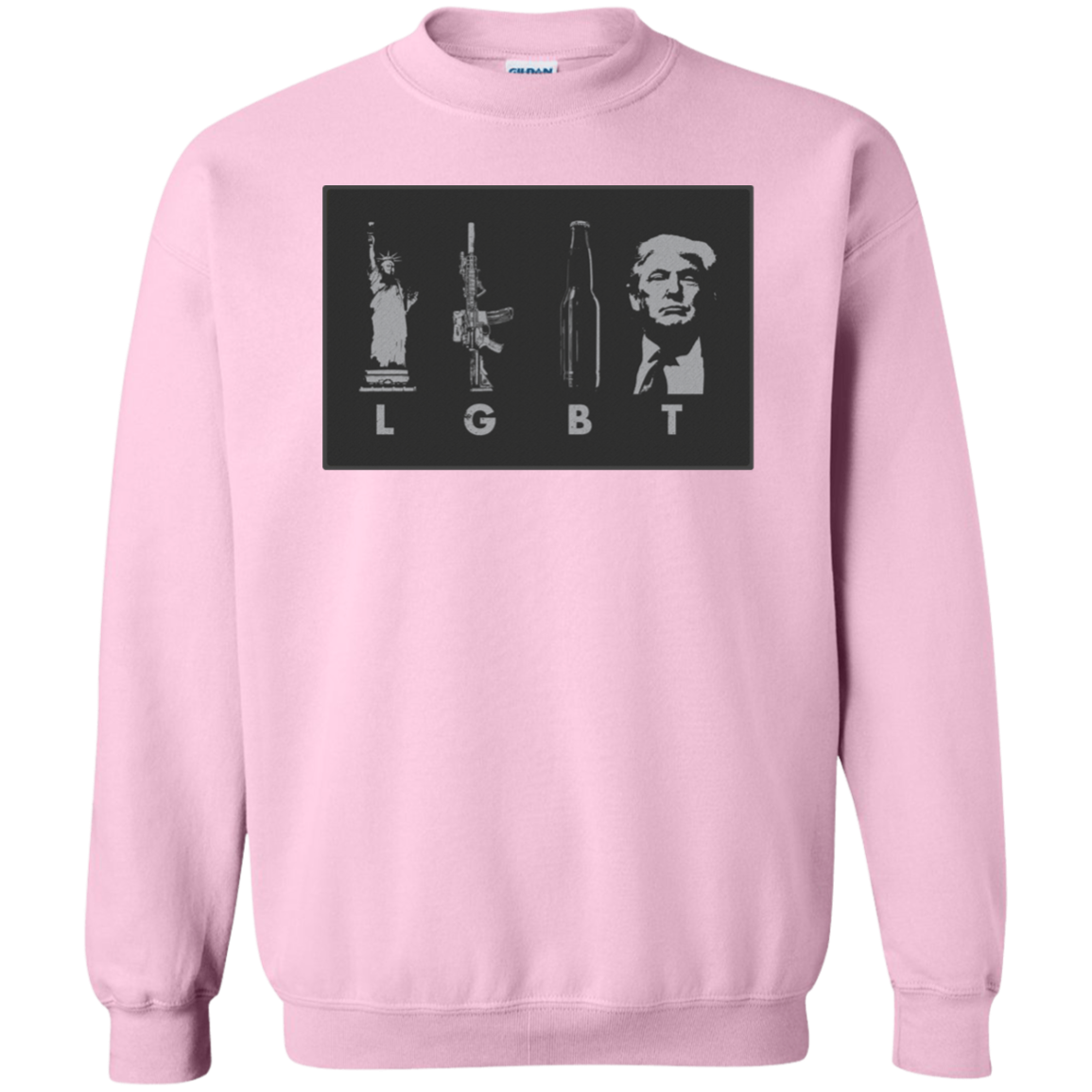 LGBT Donald Trump Crewneck Pullover Sweatshirt  8 oz. - Trumpshop.net