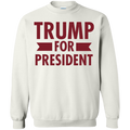 Trump for President Crewneck Pullover Sweatshirt  8 oz. - Trumpshop.net