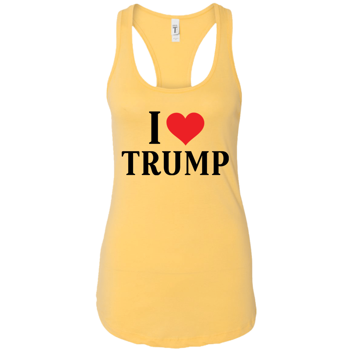 I Love Trump Ladies Ideal Racerback Tank - Trumpshop.net