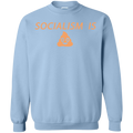 Socialism is Poop Crewneck Pullover Sweatshirt  8 oz. - Trumpshop.net
