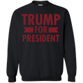 Trump for President Crewneck Pullover Sweatshirt  8 oz. - Trumpshop.net