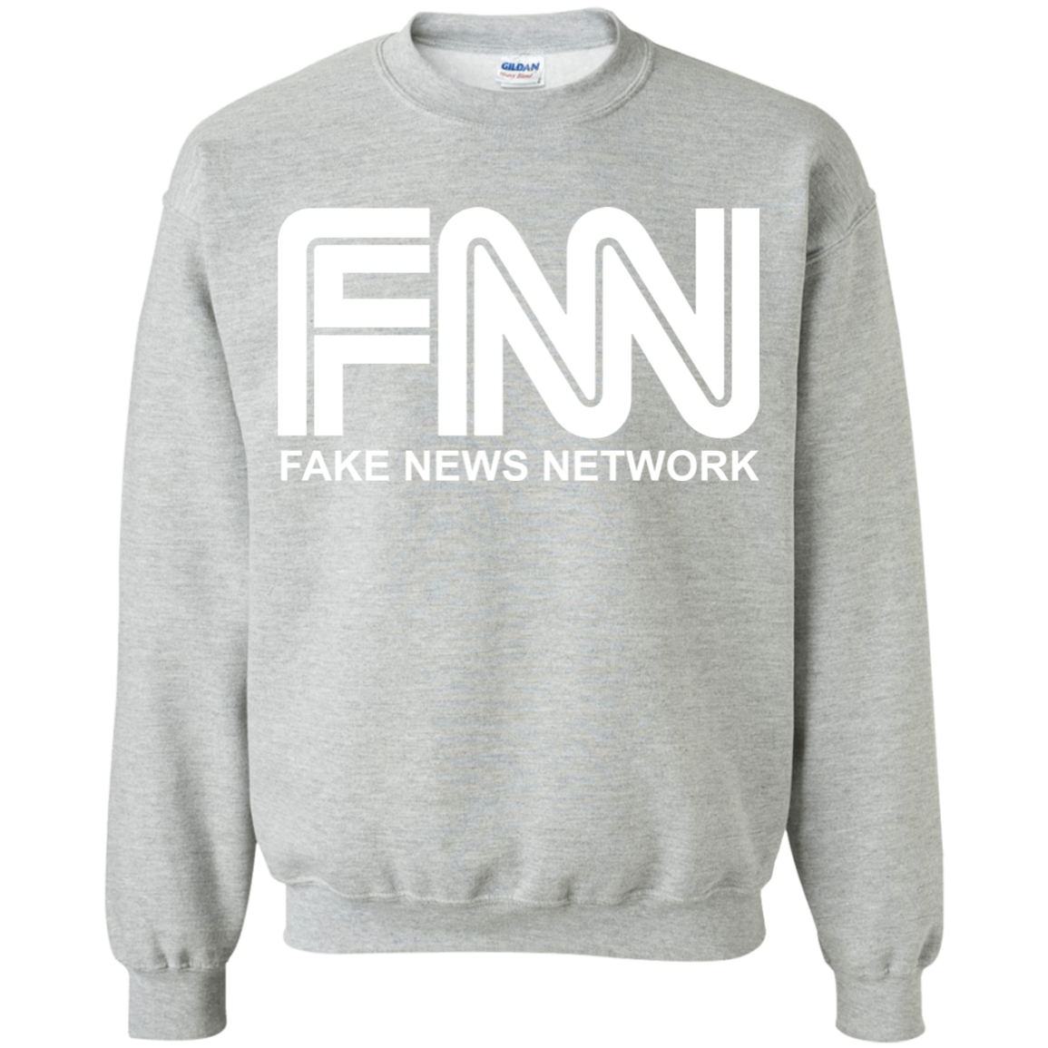 Fake News Network Crewneck Pullover Sweatshirt  8 oz. - Trumpshop.net