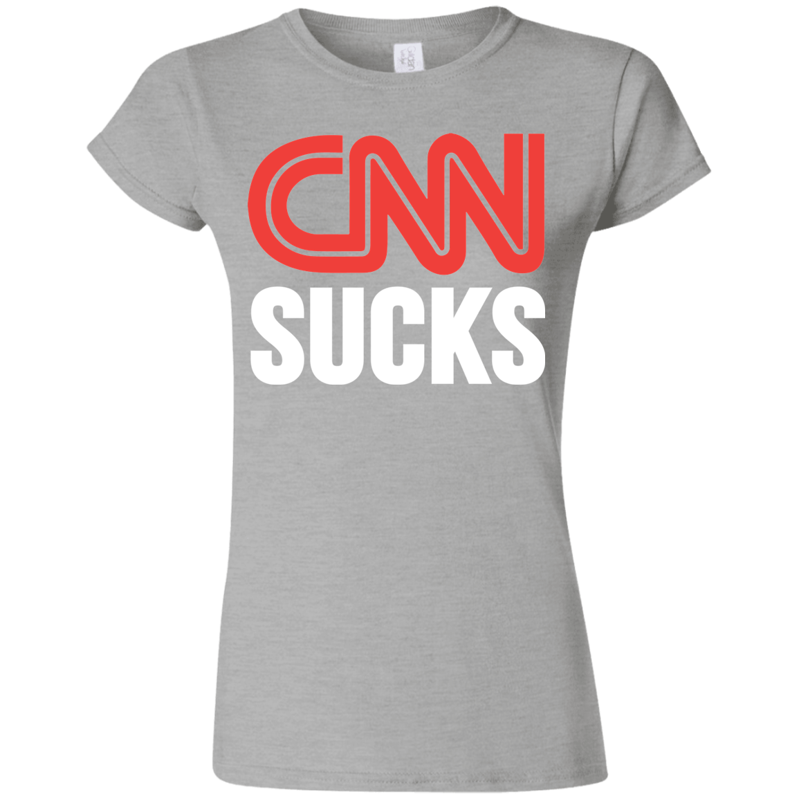 CNN Sucks Softstyle Ladies' T-Shirt - Trumpshop.net