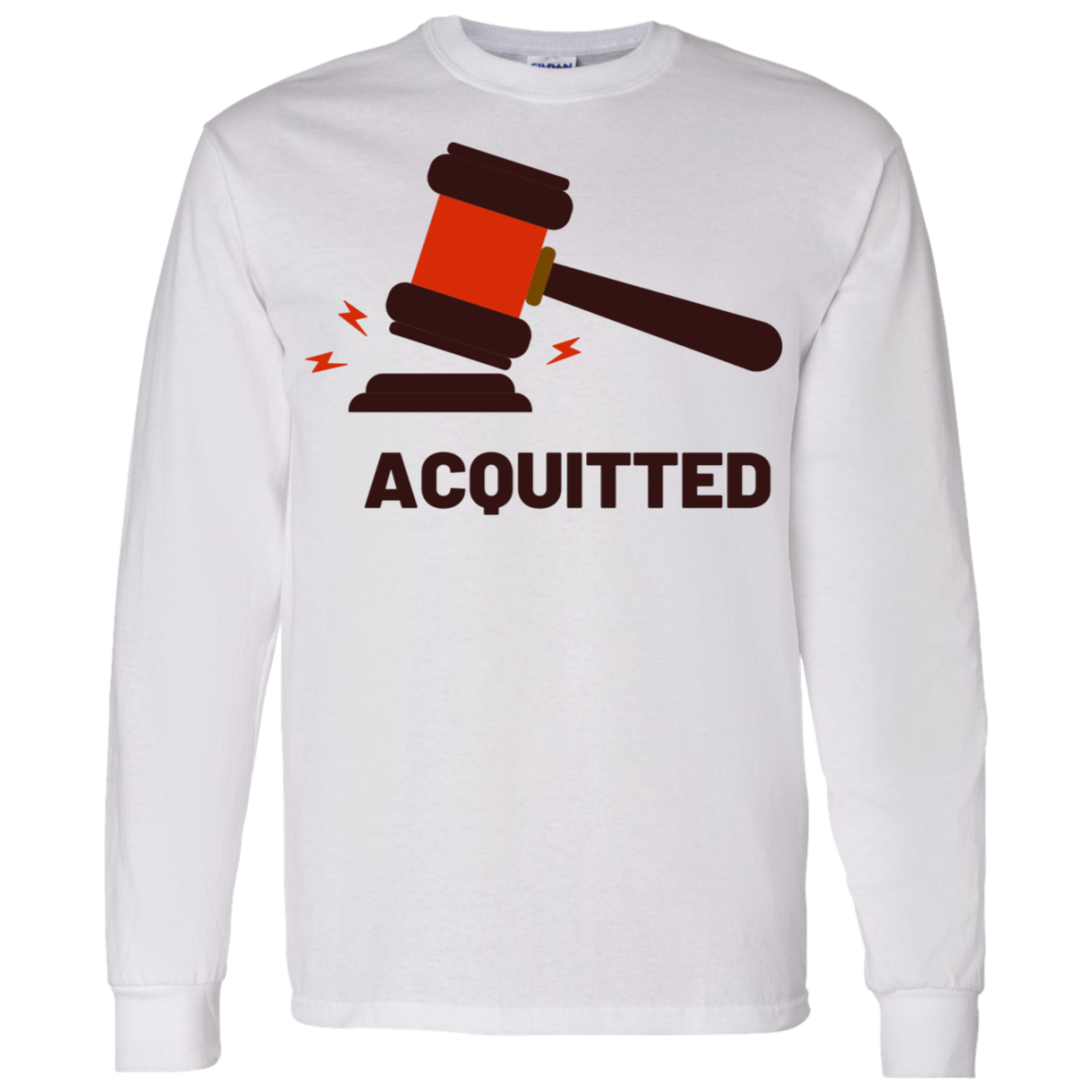 Acquitted Gavel (Red) Long Sleeve T-Shirt - Trumpshop.net