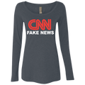 CNN Fake News Ladies' Triblend Scoop - Trumpshop.net