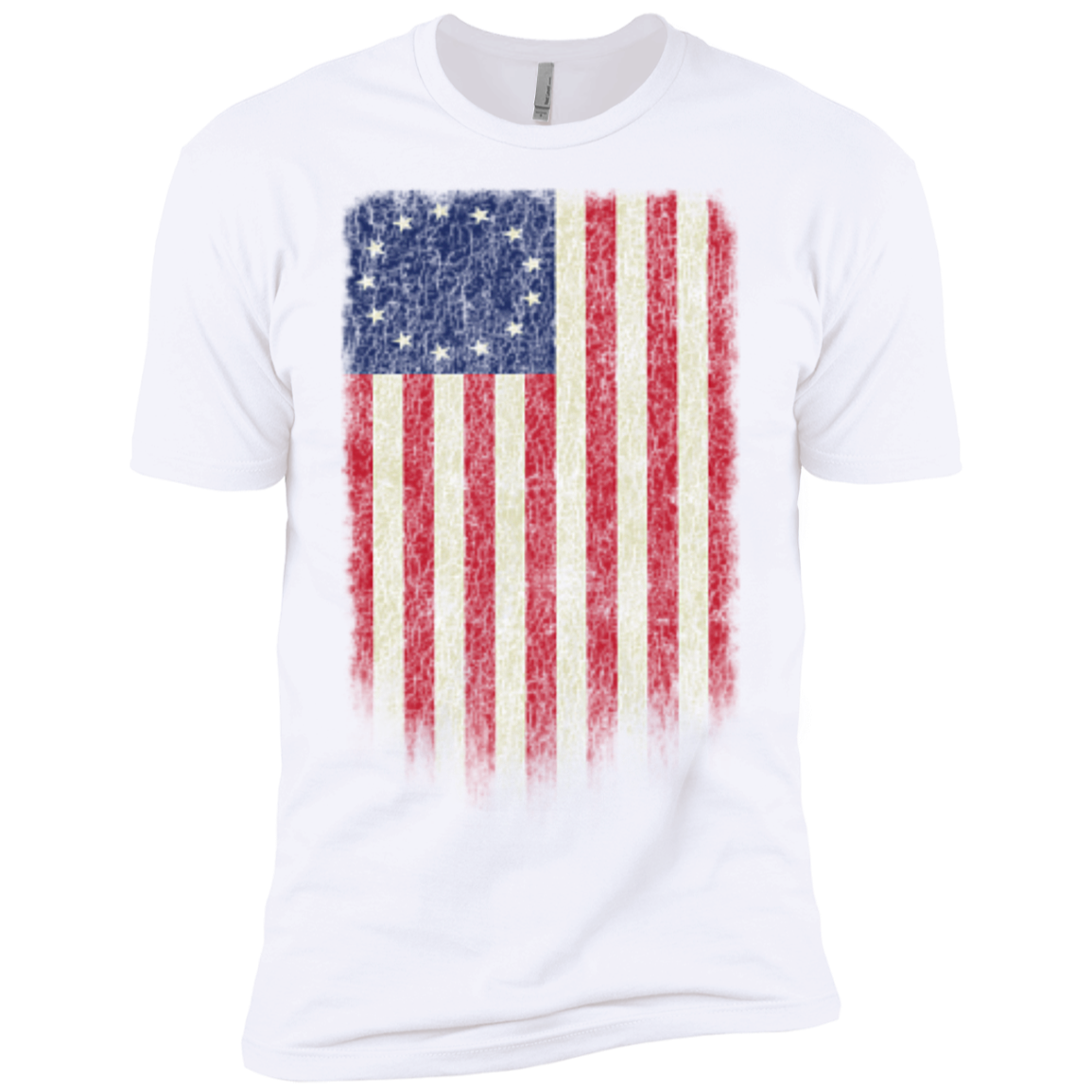 Betsy Ross Flag 13 Colonies Premium Short Sleeve T-Shirt - Trumpshop.net