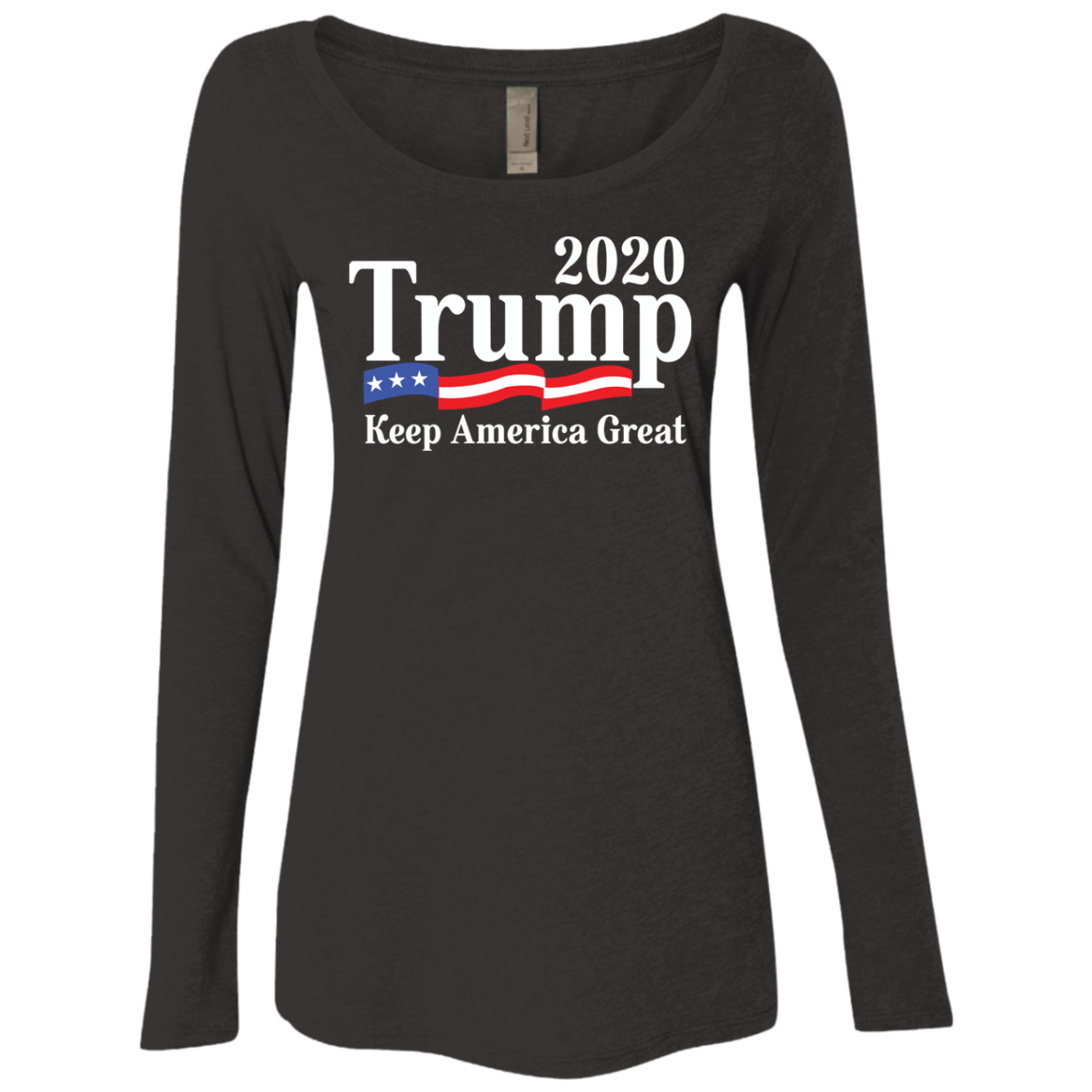 Trump 2020 Keep America Great Ladies' Triblend Scoop - Trumpshop.net