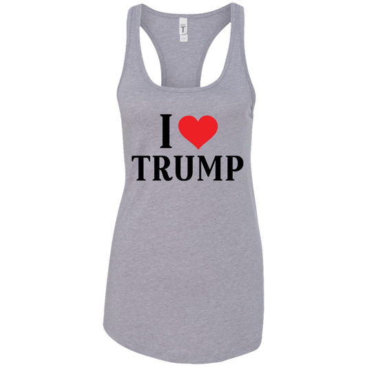 I Love Trump Ladies Ideal Racerback Tank