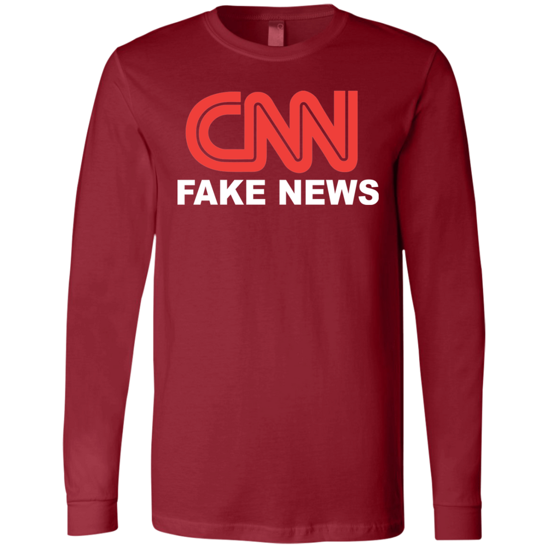 CNN Fake News Men's Jersey LS T-Shirt - Trumpshop.net