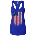 Betsy Ross Flag 13 Colonies Ladies Ideal Racerback Tank - Trumpshop.net