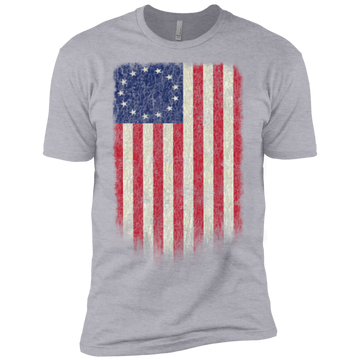 Betsy Ross Flag 13 Colonies Premium Short Sleeve T-Shirt - Trumpshop.net