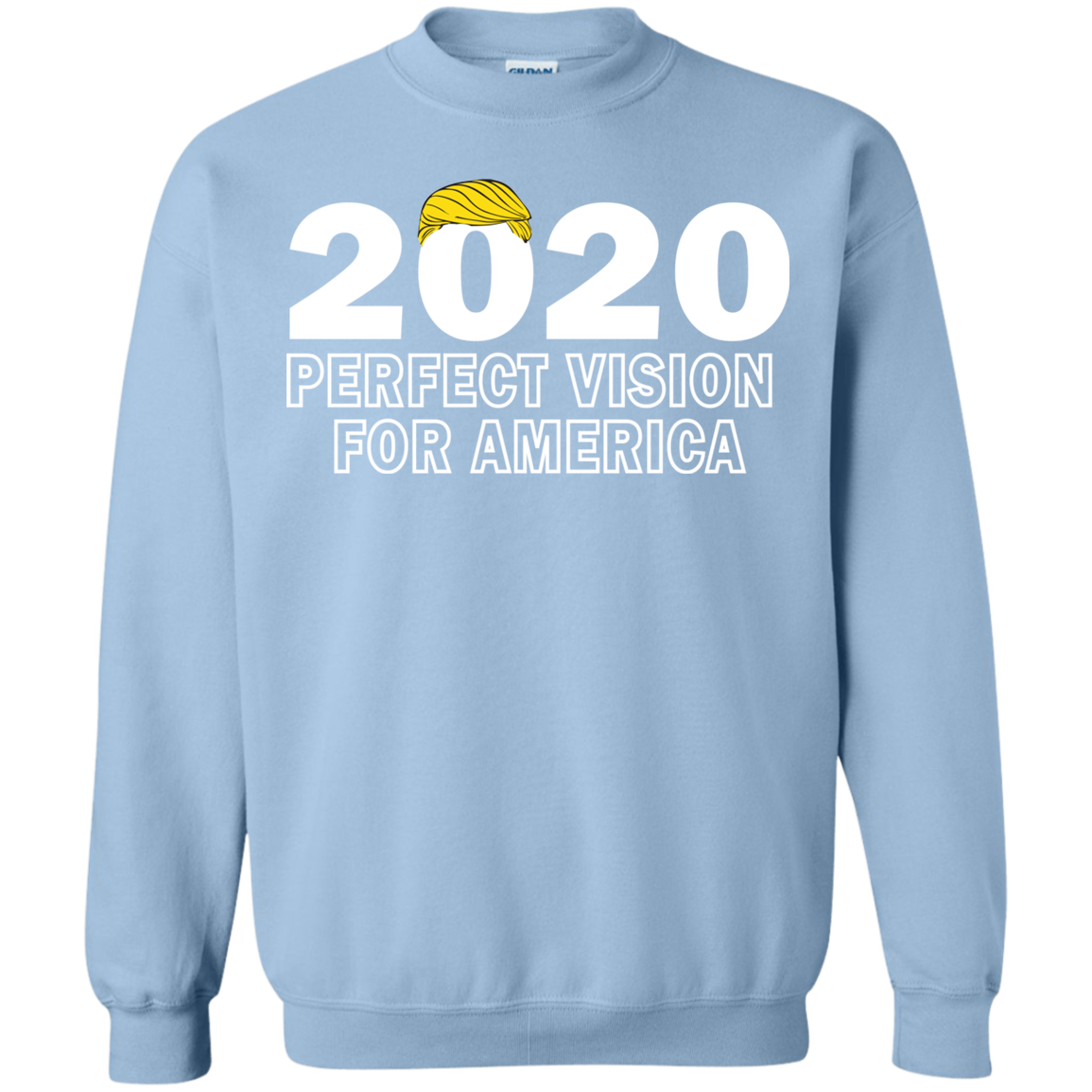 2020 Perfect Vision Trump Crewneck Pullover Sweatshirt  8 oz. - Trumpshop.net